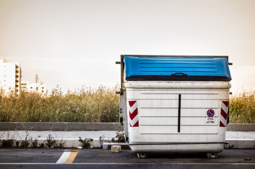 Construction site generating waste materials