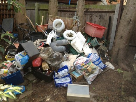 Team managing construction waste disposal in Hammersmith